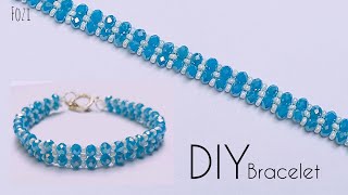 Crafting a Beautiful Crystal Bead Bracelet StepbyStep Tutorial [upl. by Enilra]