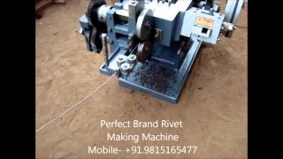 Brand Rivet Making Machine Double Stroke by Perfect Machine Tools [upl. by Olympia]