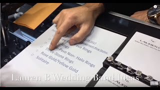 Wedding Band and Engagement Ring Pairings Lauren B Live Show 2 [upl. by Sethi]