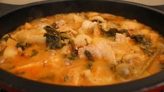 How to Make Radish Kimchi Pork Stew 열무 김치 돼지고기 찌개 [upl. by Neirb]