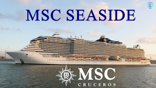 Crucero MSC SEASIDE saliendo del puerto de Cádiz [upl. by Skyler293]