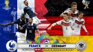 Highlights Francia vs Germania 01 quarti di finale Mondiale 2014 [upl. by Artep]