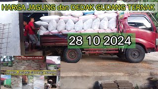 DATA HARGA JAGUNG DAN DEDAK 28 10 2024 [upl. by Eilyab]