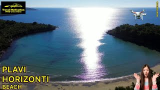 PLAVI HORIZONTI snimak dronom u Decembru 2023  PLAVI HORIZONTI Beach 4K Aerial View MNE Crna Gora [upl. by Whalen]