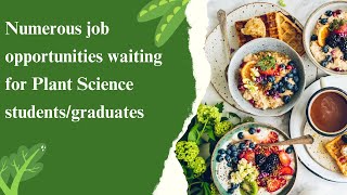 job opportunities for plant science graduates [upl. by Politi]