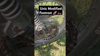 Unic Ledies Footrest Modified Install 🏍️🔥🚀✅nishuchhotabhai123n [upl. by Nicki]