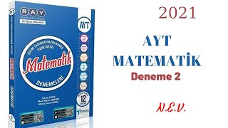 TOPRAK YAYINLARI AYT MATEMAİK 2DENEME 120 ÇÖZÜM  2021 [upl. by Yecac]