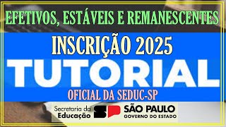 TUTORIAL DE INSCRIÇÃO 2025 [upl. by Serg]