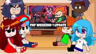 FNF react to WeekEnd 1🩷💚💛 [upl. by Inah]