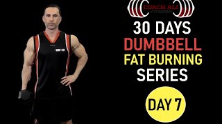 30 Days Dumbbell Fat Burning Workout 7 Upper Body Arms Dumbbell Home Workout with Coach Ali [upl. by Avla]