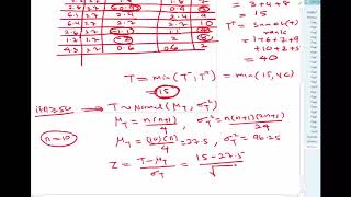 Wilcoxon signed rank test Normal Approximation [upl. by Boynton938]