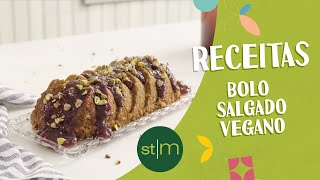 Receita Bolo Salgado Vegano [upl. by Hermy885]