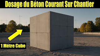 Dosage 1m3 de Béton sur Chantier 😮 construction omarcherkaoui [upl. by Elvie]