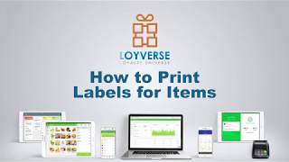 How to Print Labels for Items  Loyverse Inventory [upl. by Ledda706]