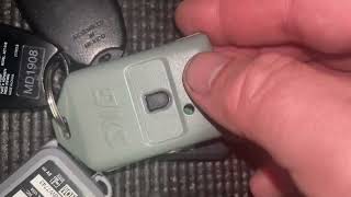 Doorking Remote  How to change the battery [upl. by Ardnauq882]