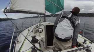 Singlehanded Spinnaker Practice [upl. by Ivad980]