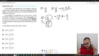 Questão 166 densidade demográfica  ENEM 2024  Caderno Azul [upl. by Rozalin163]