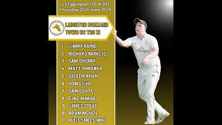 LBTCC T20 XI vs Eggington Foresters T20 XI [upl. by Nash]