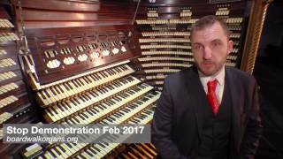 Steven Ball tour of stops Worlds Biggest Pipe Organ Atlantic City [upl. by Valiant536]