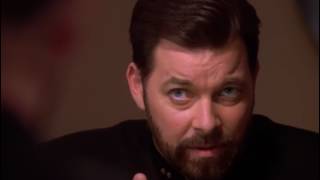 William Riker hates copy of himself Star Trek TNG Blu Ray HD [upl. by Akehs]