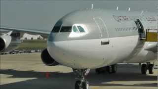 Qatar Amiri Flight Airbus A340200 VIP Landing at Maastricht Full HD [upl. by Hailey]