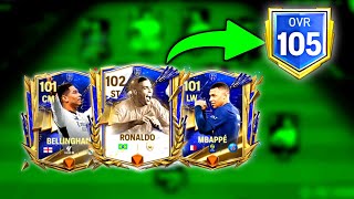 Road To 105 OVR Begins Best Team Upgrade Ever  We’ve R9 Messi Mbappe Bellingham [upl. by Zat]