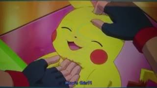 Pokémon Ash tickles Pikachu Japanese version [upl. by Leagiba]