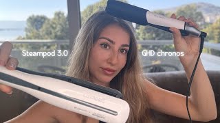 Which straightener is better First Impression of the new GHD Chronos vs LOréal Steampod 30 [upl. by Arolf]