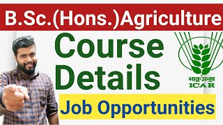 BScHonsAgriculture Course details and Opportunities [upl. by Sharp]