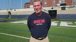 Duquesne Football Coach Jerry Schmitt 73124 [upl. by Nickie]