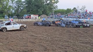 Fergus Falls MN Demolition Derby Limited weld Compacts July 19th 2024 [upl. by Llyrat]