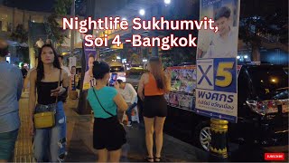 Nightlife Sukhumvit Soi 4  every mans fantasy 2023  Bangkok 🇹🇭 [upl. by Ahcirt]