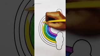 Rainbow coloring video drawing painting coloring coloringpages [upl. by Orlan987]