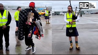 Snoop Dog Crip Walks After Bagpipe Man Plays quotStill DREquot In Scotland [upl. by Caritta]