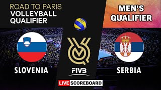 Slovenia vs Serbia  Olympic Qualifier Mens Volleyball  Road to Paris 2024 Live Score [upl. by Dahlia]