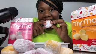 ASMR MOCHI ICE CREAM EATING [upl. by Frech]