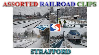 2 Strafford Snow Show  Amtrak SEPTA PaoliThorndale Line [upl. by Qifar9]