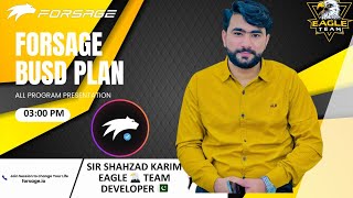 Forsage Busd Complete plan By Sir Shahzad Karim Forsage in Pakistan [upl. by Hamo]