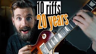 10 AWESOME riffs that taught me guitar easy to hard [upl. by Quintina]