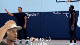 Kyrie Irving amp Jalen Brunson GO AT IT In NBA Open Runs🔥 [upl. by Peterec]