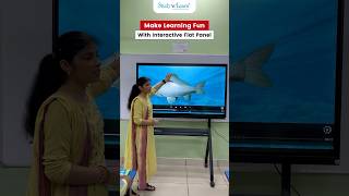 Teacher Conducting Interactive Smart Class With Interactive Flat Panel  Whiteboard Touchscreen [upl. by Newel]