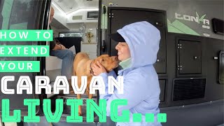 How To Extend Your Caravan Living  Caravan Life [upl. by Vilberg]