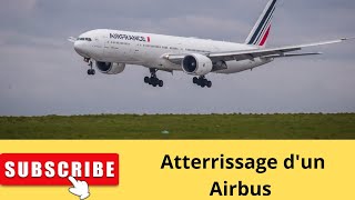 Atterrissage dun Airbus à laéroport dAlger Houari Boumediene [upl. by Hairahcez]