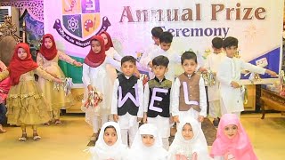 Annual Day Performance  Welcoming Parents Through Tableau  Rhythm by Nursery Class [upl. by Tekcirk]