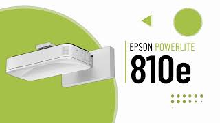 Epson PowerLite 810e Ultra Short Throw Laser Projector for Business and Education [upl. by Vada]