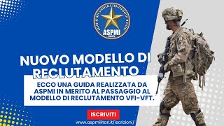 Il nuovo modello di reclutamento volontari dellEsercito spiegato da ASPMI [upl. by Auka524]