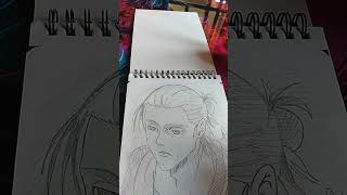 New anime sketch in my a5 diary 📓🤯trending anime sketch song shorts viralvideo popularposts [upl. by Macintyre]