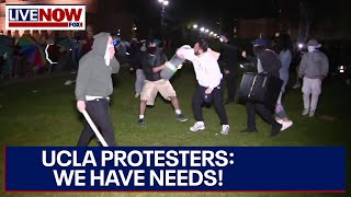 UCLA protesters demands leaked as campus riots and Gaza War protests continue  LiveNOW from FOX [upl. by Niuqaoj]