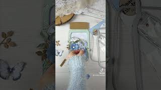 Mason Jar Card cardmaking papercrafts [upl. by Ainegul196]