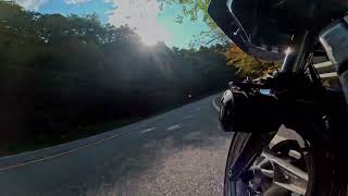 Fun Twisty Mountain Road Motorcycle Ride VT17 [upl. by Anatsirhc]